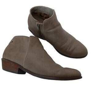 Sam Edelman Petty Nude Booties Size 4 US Side Zipper Closure Synthetic Upper